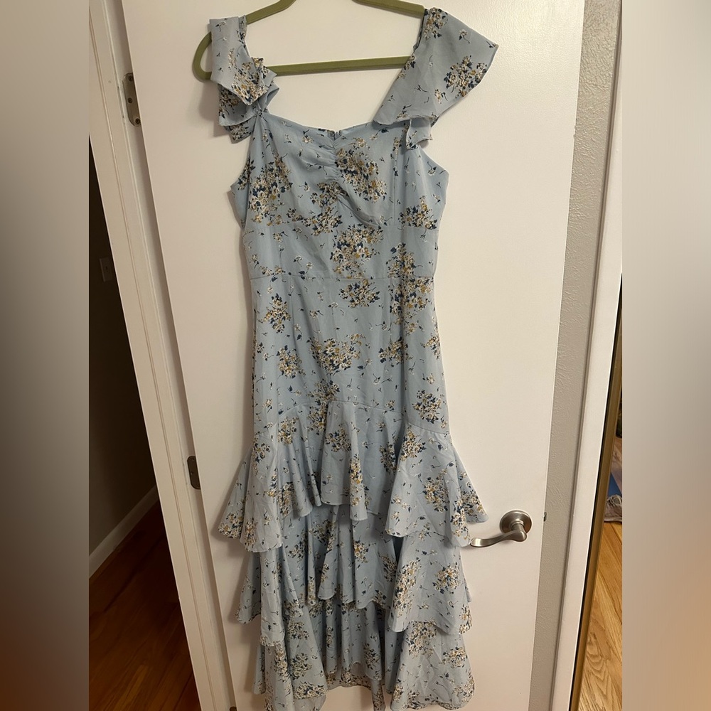Acqua Floral Tiered Printed Dress